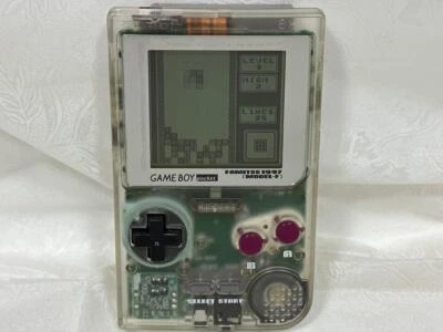 Nintendo Gameboy Game Boy Pocket Clear Skeleton Famitsu Limited Model F Tested - Image 1 of 4