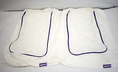 2 Purple Mattress Brand Pillow Cover STANDARD QUEEN White Zip Luxury Protector - Image 1 of 4
