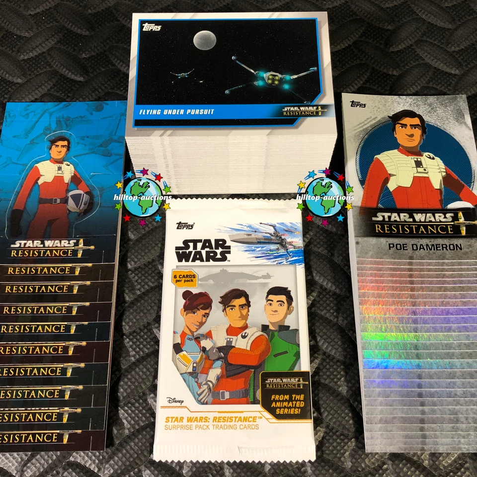 2019 TOPPS STAR WARS RESISTANCE 135-CARD MINI-MASTER SET BASE,FOIL,POP-UP,WRAP - Image 1 of 1
