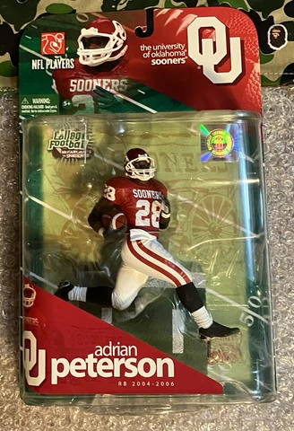 NEW 2009 McFarlane Adrian Peterson Oklahoma Sooners!!!  FAST FREE SHIPPING!!! Cover
