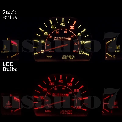 NEW Dash Cluster Gauge RED SMD LED LIGHT BULB KIT Fits 79-88 Toyota Pickup Truck Foto 1 de 4
