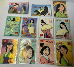 Mcdonald's Vintage Thailandia esclusivo film MULAN 1999 frigo MAGNETE set Disney - Foto 1 di 2