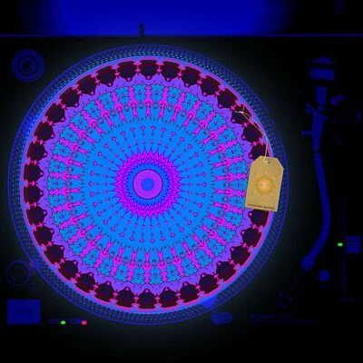Psychadelic Speed Turntable Slipmat GLOW BLACKLIGHT 12 inch - Image 1 of 2