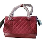 Vanessa Williams Quilted Laptop Tote Red With Dustbag