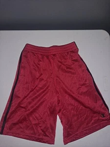 Champion Youth Size Medium Shorts Red black stripe Elastic Waist  - Picture 1 of 3