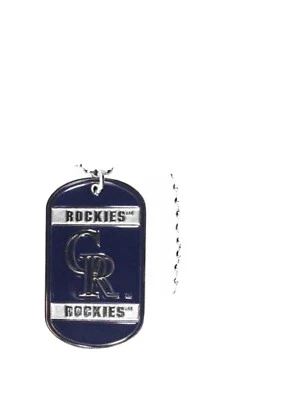 MLB Colorado Rockies 18" Necklace dog tag necklace - Image 1 of 2
