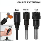 1 4 8Mm 1 2Shank Bits Router Collet Extension Engraving Machine Extension Rod
