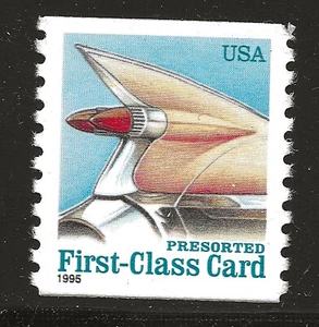 US Scott #2909, Single 1995 Automobile Tail Fin 15c FVF MNH - Picture 1 of 1
