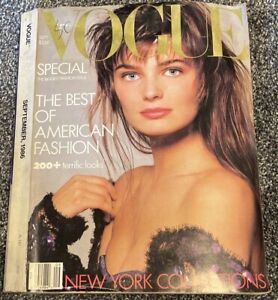 Vogue Magazine September 1986 Paulina Porizkova Cover