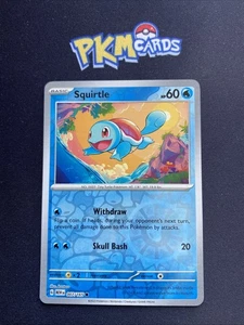 Pokemon Juego de Cartas Coleccionables Squirtle Escarlata y Violeta 151 007/165 Holograma Inverso LP. - Imagen 1 de 3