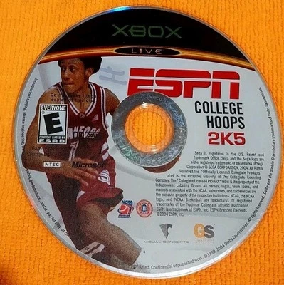 ESPN College Hoops 2K5 (Microsoft Original OG Xbox) Disc Only w/ Josh Childress - Image 1 of 2