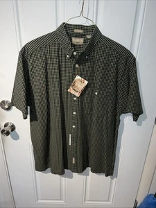 Camicia uomo Khaki’s By Arrow XL manica corta a quadri con bottoni - Foto 1 di 18