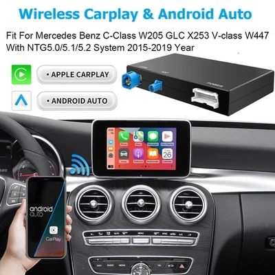 Wireless CarPlay Android Auto Interface 5.0 for Mercedes Benz C-Class W205 & GLC - Изображение 1 из 4