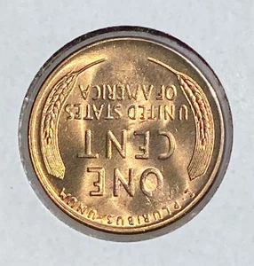 1955 S Lincoln Wheat Cent Red BU Die Clash Error Obverse & Reverse - Picture 1 of 4