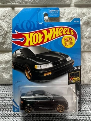 Hot Wheels Nightburnerz 3/10 '88 Honda CR-X 49/250 Black - Image 1 of 4