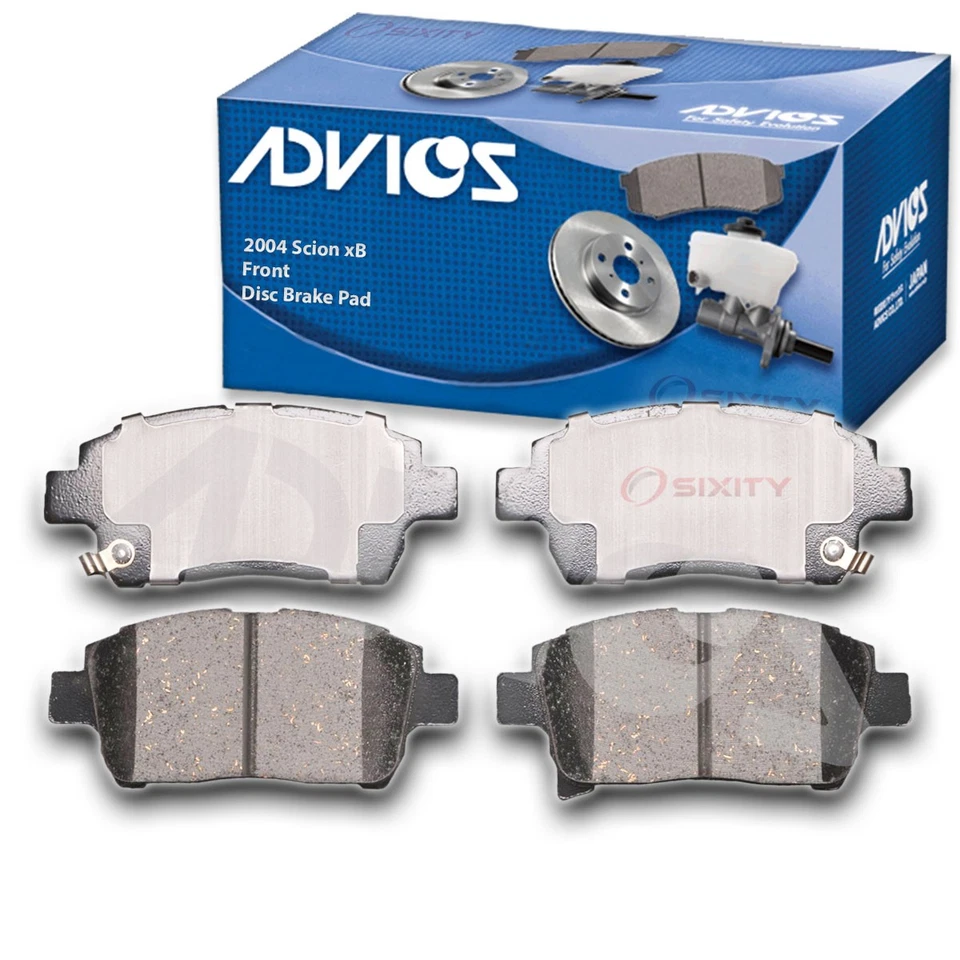 Juego de pastillas de freno de disco delanteras ADVICS para 2004 Scion xB - neumático de freno parada ko Foto 1 de 4