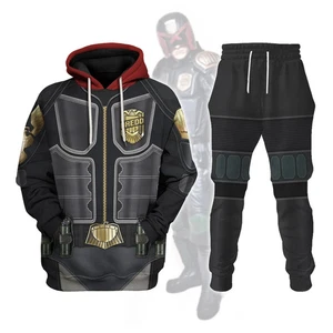 Judge Dredd Hoodie Set, Kostüm Cosplay Hoodie Jogginghose Geschenk für Freund S-5XL - Bild 1 von 8