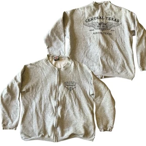 Harley Davidson Central Texas full zip 1997 Black Hills Rally mens LARGE - Picture 1 of 9