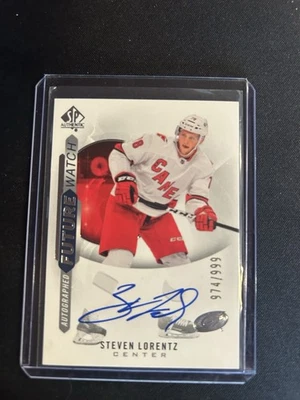 2020-21 SP Authentic Future Watch #220 STEVEN LORENTZ AUTO RC /999  - Image 1 of 2
