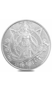 Aztekengöttin des Wassers | Chalchiuhtlicue - 1 oz .999 Feinsilbermedaille - Bild 1 von 2