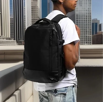 True Religion Commuter Laptop Backpack, Black TR105081 MSRP $115 - New with tags - Image 1 of 4