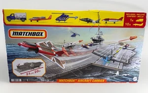 Matchbox 2024 Aircraft Carrier Playset with Launch Missile, Truck, and 10 Planes - Picture 1 of 12