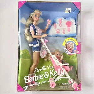 Vintage Strollin Fun Barbie & Kelly 1995 Mattel • Karton Gebrauchsspuren • - Bild 1 von 8