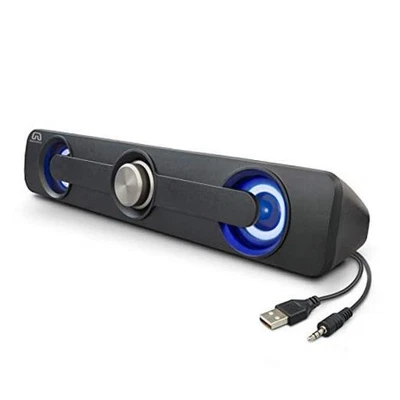 GamesterGear Desktop Compact USB Powered Wired Multimedia Mini Stereo SOUNDBAR - Image 1 of 4