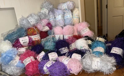 Crochet & Knitter's Dream - Huge MODA DEA Yarn Lot - 56 pieces - Image 1 of 4