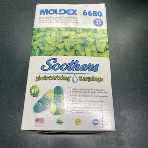 Moldex Soothers 6680 Uncorded Disposable Earplugs 200 Pairs - Picture 1 of 5