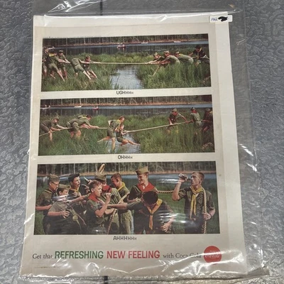 1962 Vintage Coke Ad Boy Scouts Advertisement American Soda Pop - Image 1 of 3