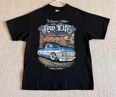 Shaka Wear Living The Low Life Men's T Shirt Size 2XL Black - Image 1 of 4