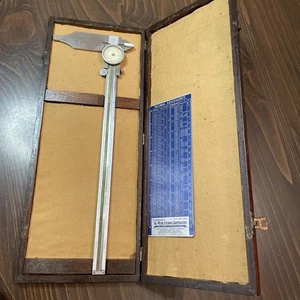 Helios Stainless Steel Dial Caliper 0-13" Range .001" Machinist Germany - Picture 1 of 13