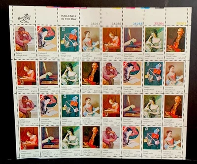 ‘Universal Postal Union’ 1974 Famous Art Paintings 10 Cent Stamps Sheet Of 32 - Image 1 of 4