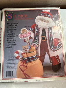 Vintage 91 Daisy Kingdom Toyland St. Nick & His Bag Of Goodies Sewing Kit #9875 - Picture 1 of 7
