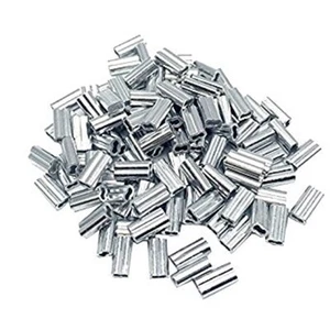 Aluminum Swage Sleeves for 3/64" Wire Rope Cable: 50, 100, 200, 500 and 1000 pcs - Picture 1 of 1