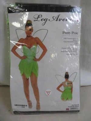 Leg Avenue Pretty Pixie Halloween Costume Fairy Green Dress with Wings Medium - Image 1 of 2