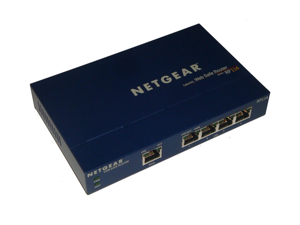 Netgear RP114 Web Safe Router Cable/DSL Modem                               **10 - Bild 1 von 1