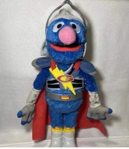 SESAME STREET FLYING SUPER GROVER 2.0 ELECTRONIC TALKING FIGURE 14” 2011 HASBRO - Picture 1 of 4