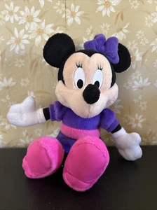 2001 Mattel Fisher Price Pink Purple Plush Disney Minnie Mouse Plush Toy - Picture 1 of 2
