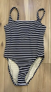 Jantzen One Piece Swimsuit Black And White Stripe 16 - Picture 1 of 4
