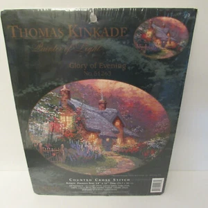 Thomas Kinkade 51263 Kit Punto de Cruz Contado 14x11 Ovalado Gloria de la Noche Sellado - Imagen 1 de 5