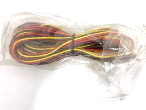 RARE NEW SQUARE 4 PIN POWER SUPPLY CONNECTOR WITH 14 FEET OF CABLE RM1CB6 - Picture 1 of 4