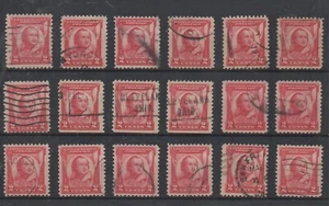 U067 United States USA - Old multiple stamps - used - Picture 1 of 1