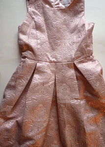 Girls Dress Children's Place Size 14 Sleeveless Pink Special Occasion Brocade - Picture 1 of 18