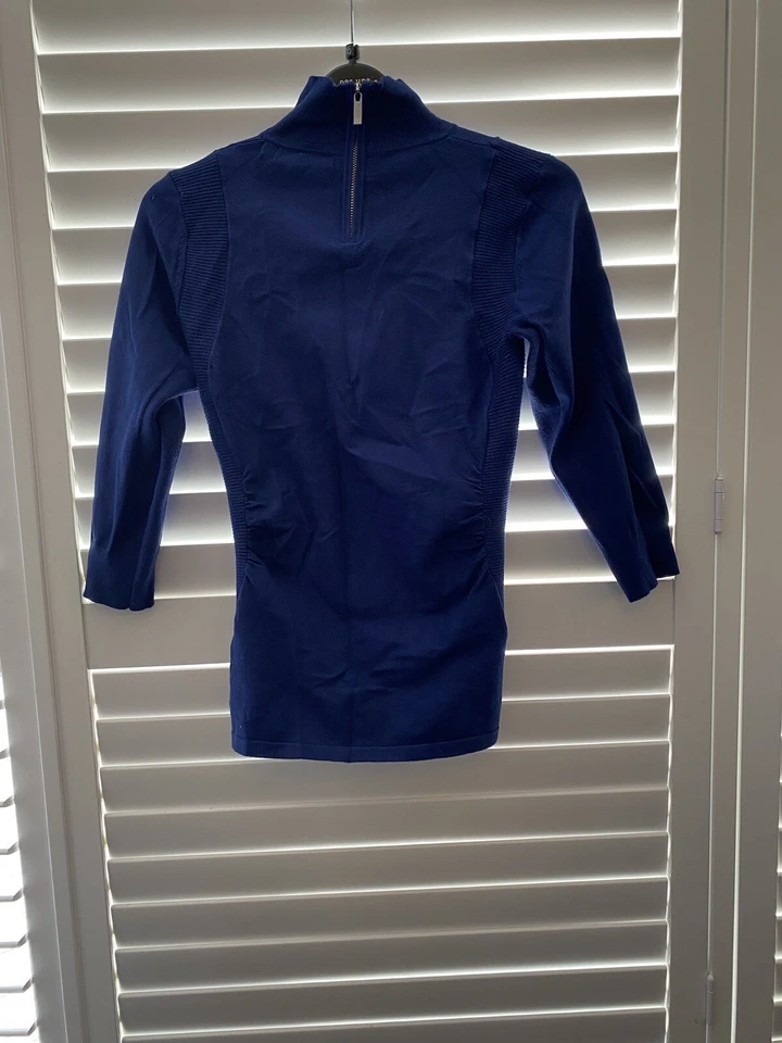 karen millen size 2 sweater 1/4 zip - Image 1 of 1