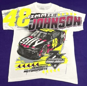 Rare Jimmie Johnson 7X Champion Double Sided T-Shirt Size Medium #Chasing8 VGUC - Picture 1 of 8