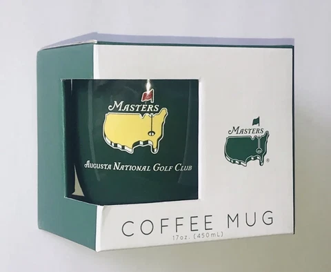 Masters Green Augusta National Golf Coffee Mug 17oz Cup ~ Gift Souvenir ~ NEW Cover
