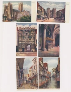 CANTERBURY, town views, set of mint cards Tuck OILETTE, 1485 - Picture 1 of 13