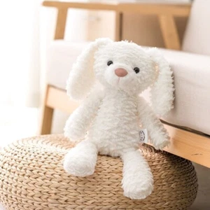 14" High Quality Soft Long Legs White Bunny Stuffed Animal Baby Appease toy Gift - Picture 1 of 8